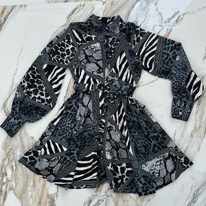 Multi-animal Print Dress - size S/M